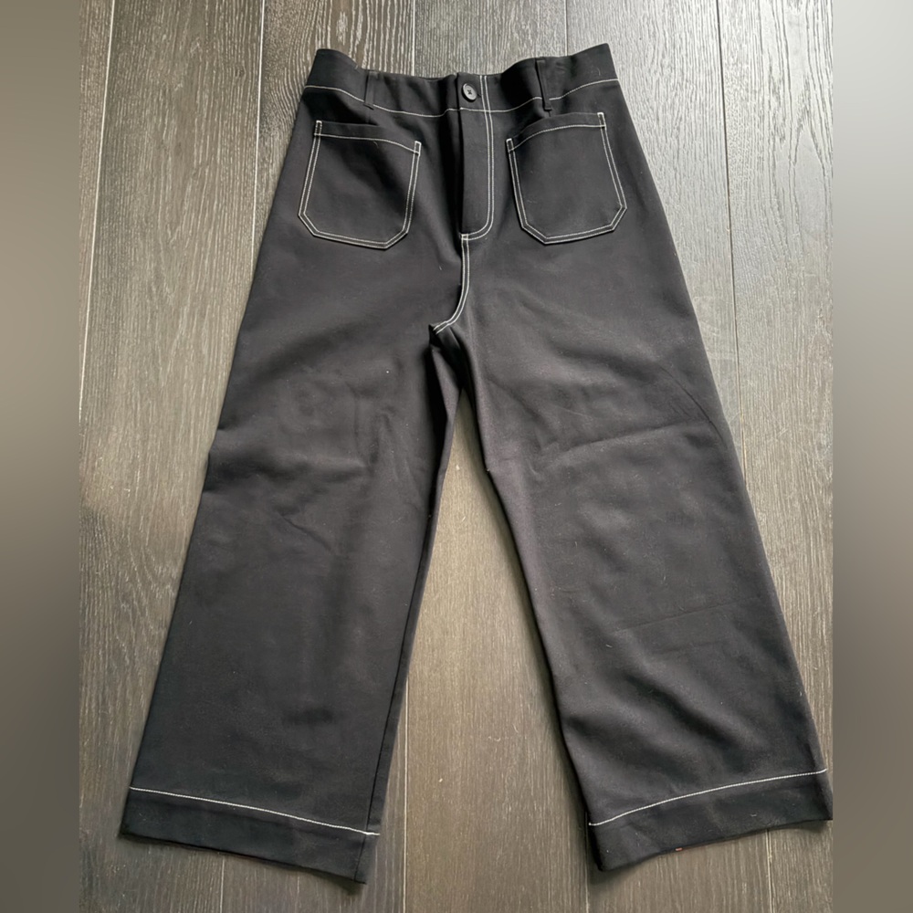 Jones New York Black Pants with White Accents NWOT